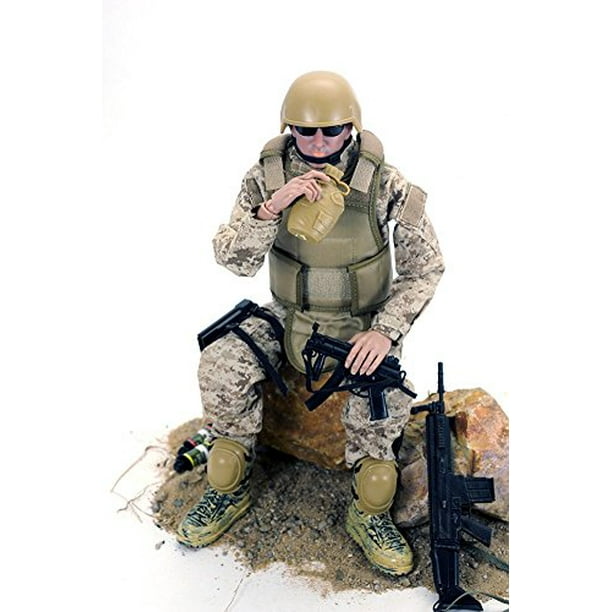 1//6 Scale Men Soldier Hands and Feet Set Replament Body Parts for 12inch Action